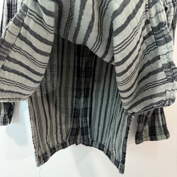 CP Shades Shirt Button Down 100% Cotton Blue Green Medium Lagenlook - Picture 10 of 10